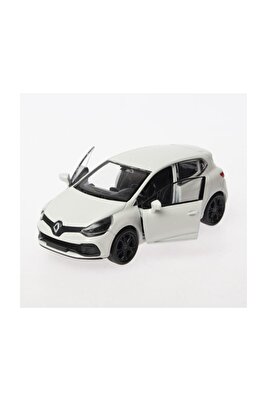 1:36 Ölçek Diecast Çek-Bırak Renault Clio Rs - Beyaz ürün fotoğrafı