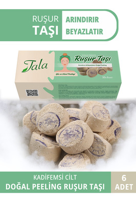 Ruşur Taşı Beyazlatıcı Ölü Derilerden Arındırıcı Yüz Ve Vücut Peelingi 6 Adet (İRAN HAMAM TAŞI) ürün fotoğrafı