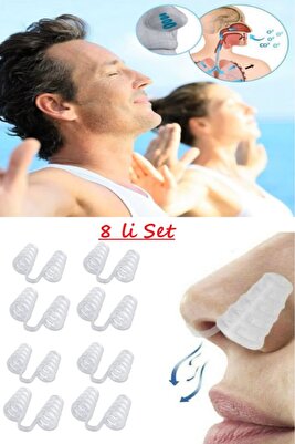 8 ADET Rahat Nefes Alıp Verme Uyku Horlama Önleyici Azaltıcı Burun Delik Aparatı ürün fotoğrafı