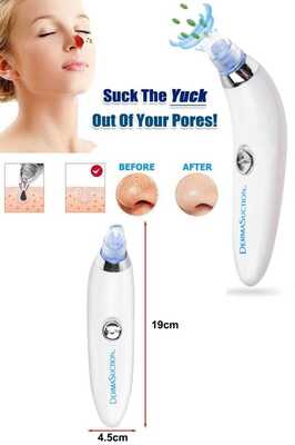 Pilli Derma Suction 40 Kpa Vakumlu Siyah Nokta Ve Yüz Temizleme Cihazı (ALETİ) ürün fotoğrafı