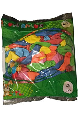 Normal Balon Karışık Renk 9/A 100'lü ürün fotoğrafı