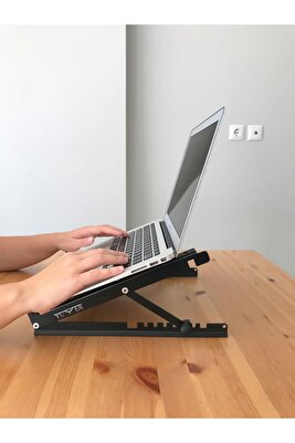 Katlanabilir, Çelik Laptop Standı Soğutucu Notebook Dizüstü Tablet Macbook, Tüm Ekranlarla Uyumlu ürün fotoğrafı