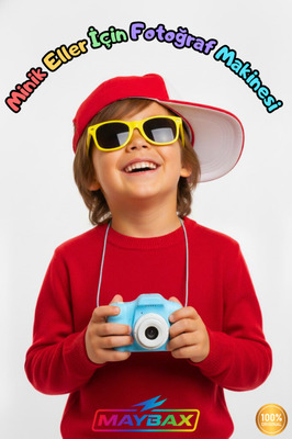Çocuk Fotoğraf Makinesi 1080p Hd Kamera 4gb Hafıza Kartı ürün fotoğrafı