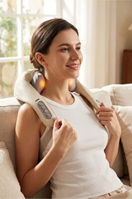 Şarjlı Ovmalı Isıtmalı Masaj Aleti Insan Eli Yoğurma Hissi ürün fotoğrafı