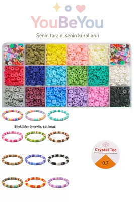 Polimer Kil Fimo Boncukla Takı Tasarım Eğlence Seti ürün fotoğrafı