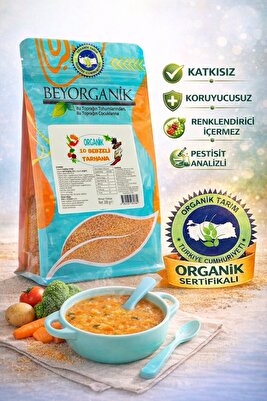 Organik 10 Sebzeli Tarhana (10 SEBZELİ) (PESTİSİT VE AFLATOKSİN ANALİZLİ) 200gr ürün fotoğrafı