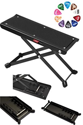 Gs-03 Gitar Ayaklığı Ayak Sehpası 5 Kademe Pena Hediye (METAL SAĞLAM AYAKLAR) ürün fotoğrafı