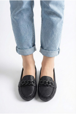 Kadın Babet Hafif Rahat Taban Ortopedik Deri Cilt Anne Ayakkabısı ürün fotoğrafı