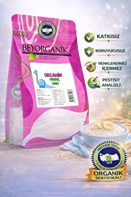 ORGANİK Pirinç Unu 500gr (PESTİSİT ve AFLATOKSİN ANALİZLİ) ürün fotoğrafı