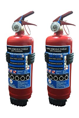 Yangın Tüpü Söndürücü 1kg 2 Yıl Garantili SKT2027 Tuv-türk Uyumlu 2 ADET APARATSIZ ürün fotoğrafı