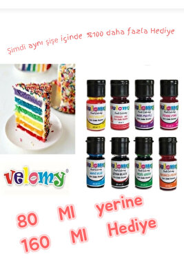 Sıvı Gıda Boyası 10 gr 8 Adet Likit Gıda Boyaları ürün fotoğrafı