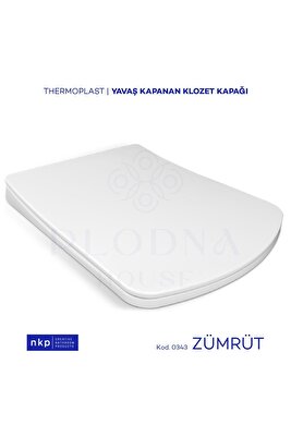 Zümrüt Kare Yavaş Kapanan Klozet Kapağı Üstten Sıkmalı Menteşeli ürün fotoğrafı