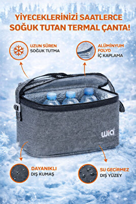 Termoslu Beslenme Çantası Wbsl80000-gri 003 ürün fotoğrafı