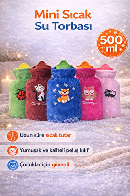 Mini Kılıflı Polarlı Sıcak Su Torbası ürün fotoğrafı