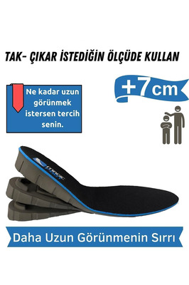 7 Cm Boy Uzatıcı Tabanlık Ünisex Geliştirilmiş Özel Üretim Gizli Topuk Yükseltici ürün fotoğrafı