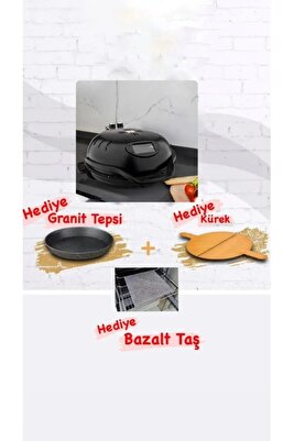 Ekmek Pişirme Makinası ( Tepsi - Bazalt Taş - Pizza Kürekli) ürün fotoğrafı