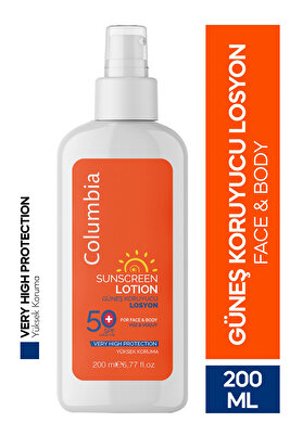 Yüksek Koruma Spf 50 Yüz Ve Vücut Güneş Koruyucu Losyon 200 ml ürün fotoğrafı
