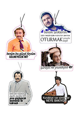 Konuşan 5'li Komik Tasarımlı Dekoratif Oto Araç Kokusu Ve Aksesuarı ürün fotoğrafı