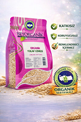 ORGANİK Yulaf Ezmesi 500gr (AFLATOKSİN ve PESTİSİT ANALİZLİ) %100yerli yulaf ürün fotoğrafı