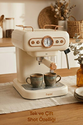 Espresso Latte Cappuccino Kahve Makinesi Süt Köpürtücülü 20bar Basınçlı 1,2lt Em-01 Ristretto ürün fotoğrafı