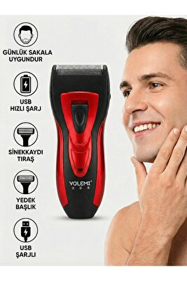 Profesyonel Şarjlı Günlük Sakal Ense Vücut Kılı Kesme Tıraş Makinesi Lazer Öncesi 179 ürün fotoğrafı