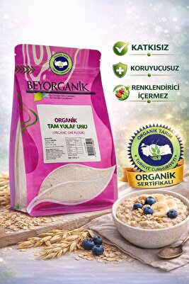 ORGANİK Tam Yulaf Unu 350gr (PESTİSİT ve AFLATOKSİN ANALİZLİ) ürün fotoğrafı