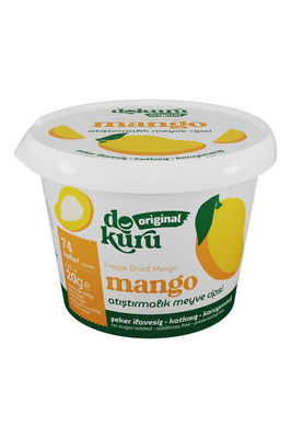 Mango Kuru Meyve Cipsi - Dondurularak Kurutulmuş Freeze Dried Çıtır Mango ürün fotoğrafı