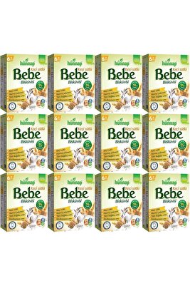 Hunnap Bebe Bisküvisi Keçi Sütlü 400 Gr X 12 Adet ürün fotoğrafı