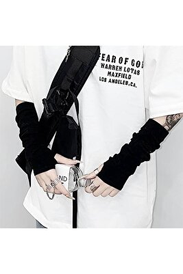 Anime Kolluk Parmak Geçmeli Grunge Punk Naruto Itachi Hatake Kakashi Siyah Kolluk ürün fotoğrafı