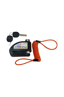 Motor Alarmlı Disk Kilidi 6mm 110db Ses Kalitesi(DİSK RENGİ KARIŞIK GÖNDERİLİR) ürün fotoğrafı