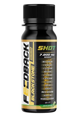 Black Stone Pre-workout 60 Ml Tekli Shot Yeşil Elma Aromalı ürün fotoğrafı