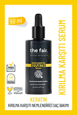 Keratin Drone-targeted Kırılma Karşıtı Nemlendirici Vegan Saç Serum 50 ml ürün fotoğrafı