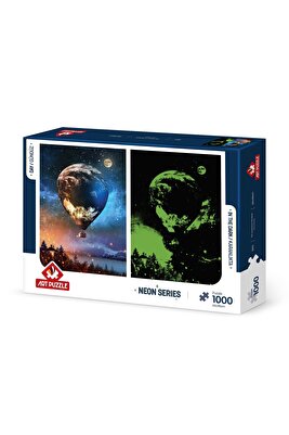 Ay'a Yolculuk 1000 Parça Neon Puzzle ürün fotoğrafı