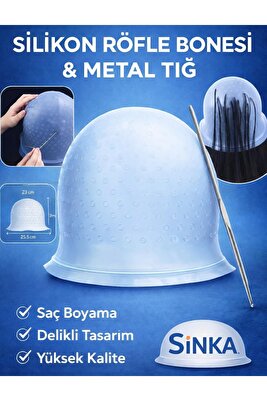 Silikon Röfle Bonesi Delikli Saç Boyama Metal Tığ ürün fotoğrafı