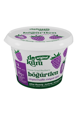 Böğürtlen Kuru Meyve Cipsi - Dondurularak Kurutulmuş Freeze Dried Çıtır Böğürtlen ürün fotoğrafı