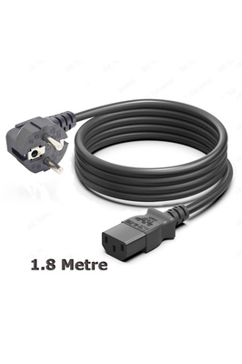 C13 Power Kablo Standart Kasa Monitör Elektrik Güç Kablosu - 1.8 Mt ürün fotoğrafı
