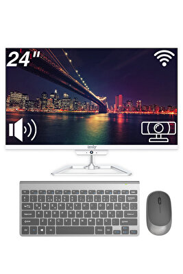 A708 I7 2600 3.80 Ghz 8gb 256gb SSD 24" Fhd Wifi 6 / BT All In One Bilgisayar ürün fotoğrafı
