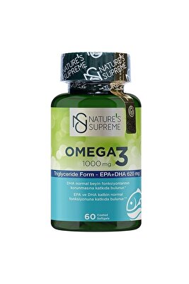 Omega 3 1000 Mg 60 Kapsül ürün fotoğrafı
