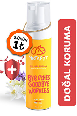 Kediler için Kuru Köpük Şampuanı, (Bit Pire Parazit Kene Damlası Tarağı Tasması Ile Kullanılabilir) ürün fotoğrafı