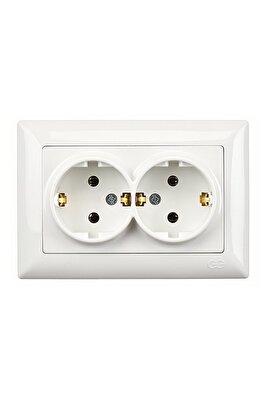 Visage Beyaz Ikili Topraklı Priz ürün fotoğrafı