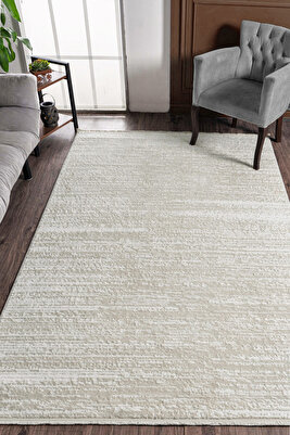 Konfor Jasmine 1452 Krem Bej Modern Dokuma Halı ürün fotoğrafı