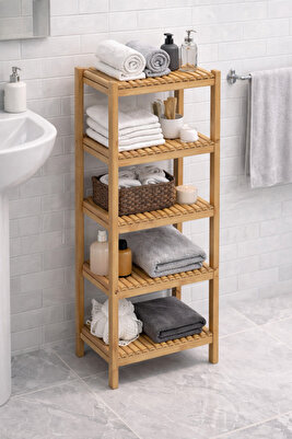 Ahşap 5 Raflı Organizer ürün fotoğrafı