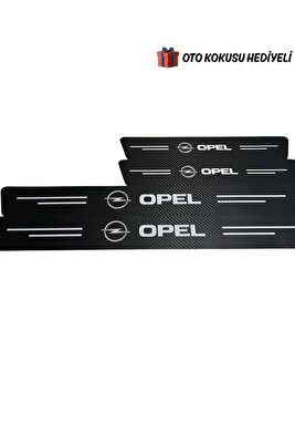 Opel Logolu Karbon Kapı Eşiği Koruyucu Bant Folyo 4'lü Set ürün fotoğrafı