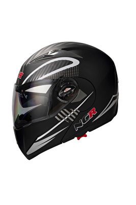 Çene Açılır Kask Vizörlü Monster Mat Siyah Ece Belgeli ürün fotoğrafı