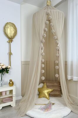 Tül Cibinlik Basic Beige ürün fotoğrafı