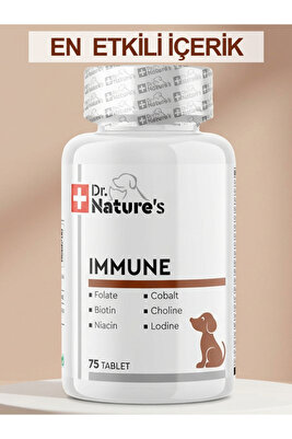 Köpekler İçin Immune &amp; Multivitamin Destek – Bağışıklık Sistemi Güçlendirici (75 Tablet) ürün fotoğrafı
