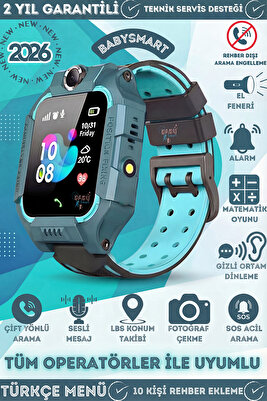 Q19 Akıllı Çocuk Takip Saati, Sim Kartlı Arama, Kameralı, S.o.s Ve Gizli Dinleme Özellikli - Yeşil ürün fotoğrafı