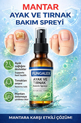 Mantar Kaşınma Kötü Koku Önleyici Ayak ve Tırnak Bakım Spreyi 50 ml ürün fotoğrafı