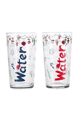 WATER BARDAK 570 ML 2'Lİ SET -YILBAŞI ürün fotoğrafı