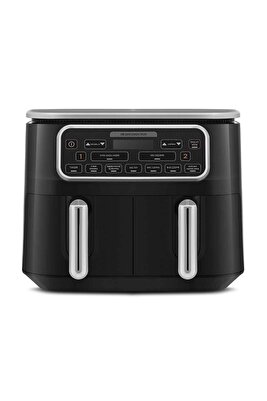Air Pro Cook Duo Tandır XXXL 4+4 Litre Airfryer Fritöz Black Silver 8 Kişilik ürün fotoğrafı